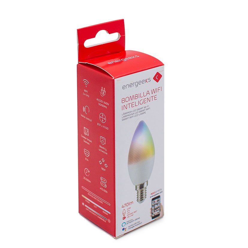 Bombilla LED WIFI Inteligente VELA E14 5 Energeeks 35X98 Mm 5 W - Imagen 2