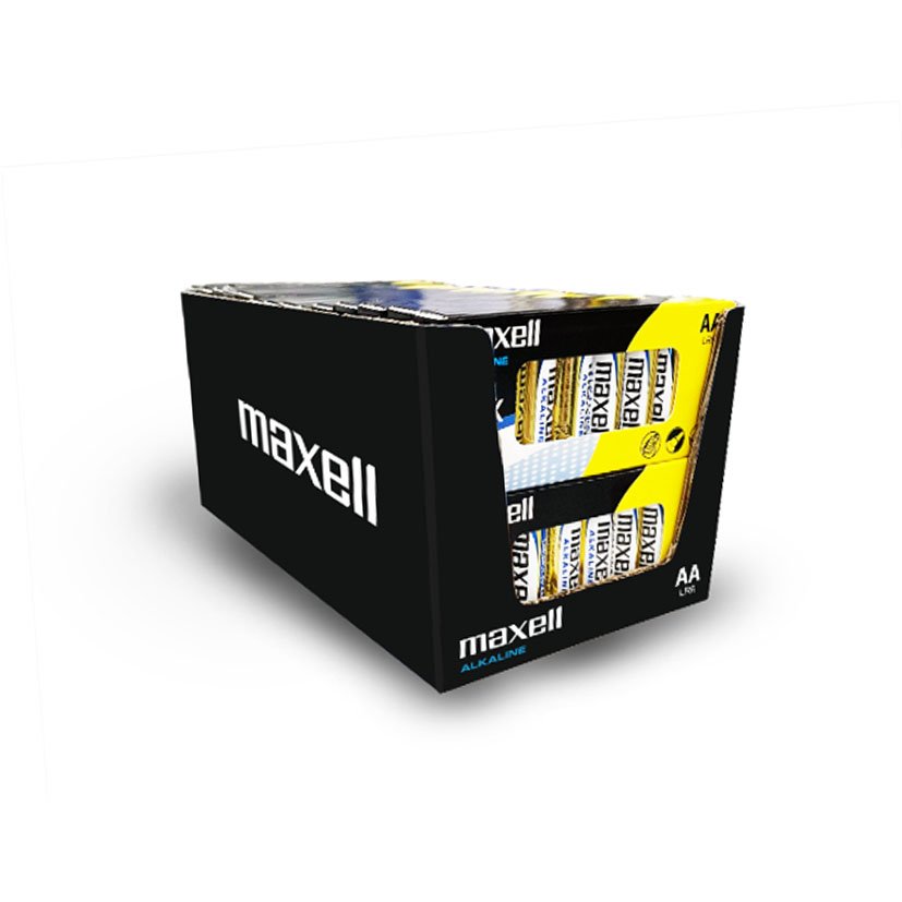 CAJ EXP 36 PQTES 8 UNID AAA Maxell 5 V pila alcalina - Imagen 2