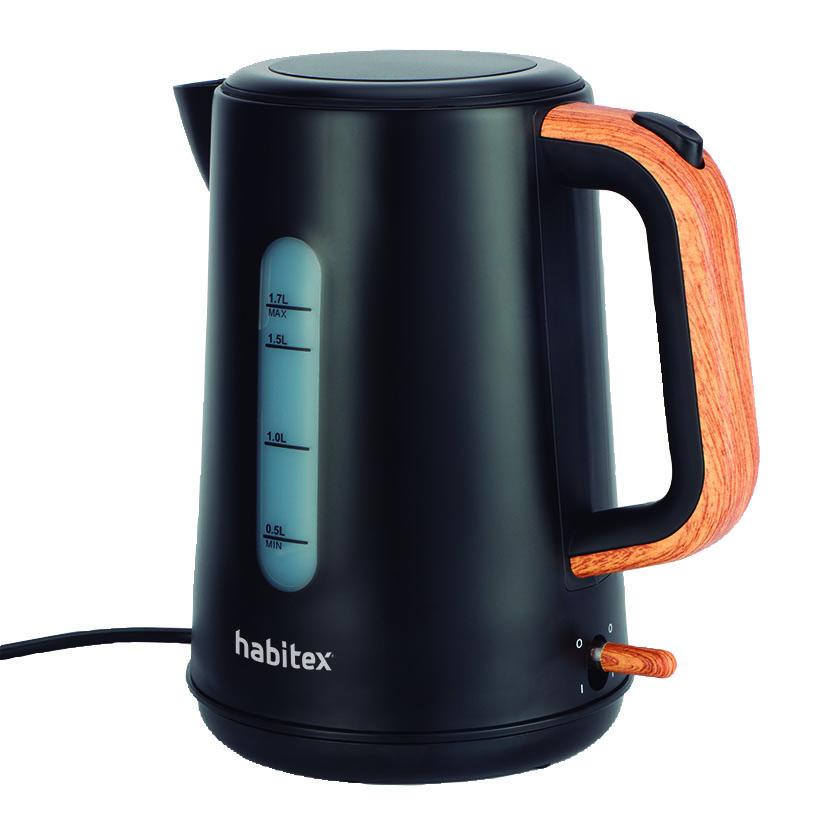 Hervidor AGUA 1,7 L NEGRO Habitex cafetera - Imagen 3