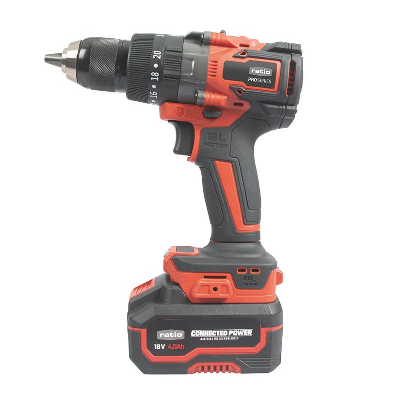 Taladro Percutor BAT RATIO R-AT150-2 4 RATIO Proseries 2X4 18 V atornillador batería - Imagen 2