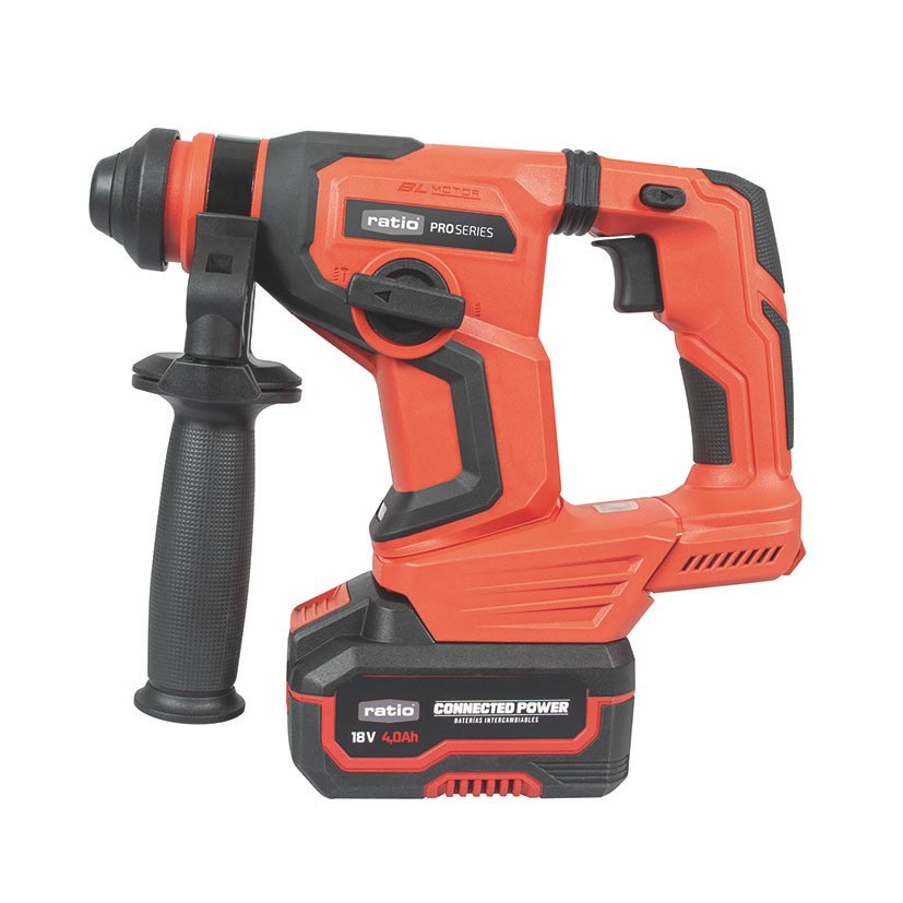 Martillo Rotativo BAT RATIO R-M20-B15 RATIO Proseries 18 V 5 Kg taladro atornillador - Imagen 2