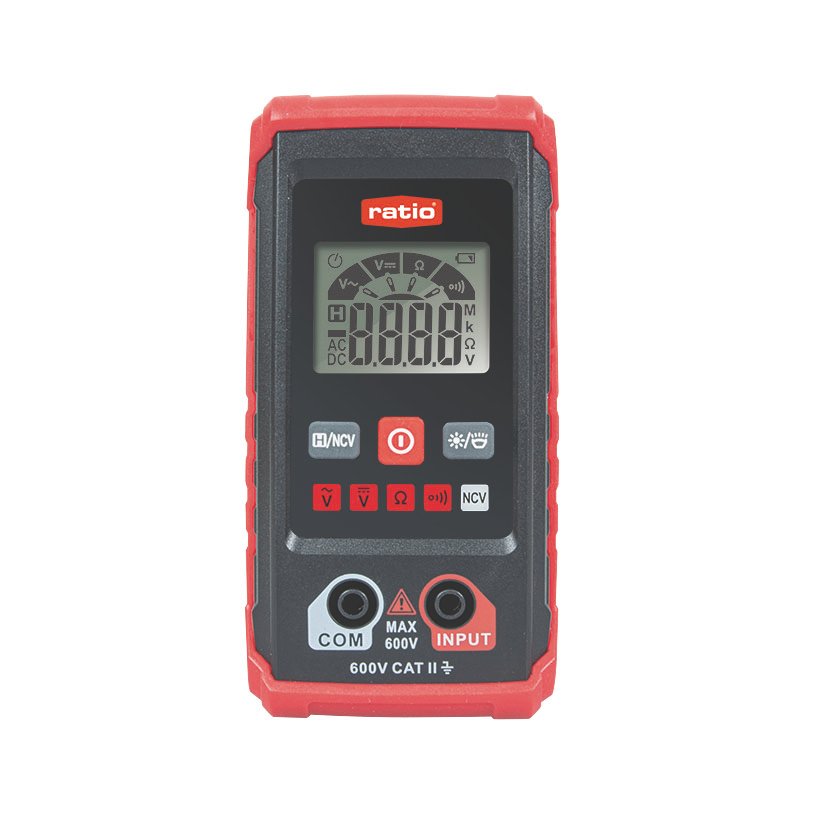 Multímetro Digital Ratio HT-123 Cc/ca 4-40-400-600 V.corriente Ca 10 A.resistencia 4 K0hm/40 K0hm/400 K0HM/4 M0hm/4