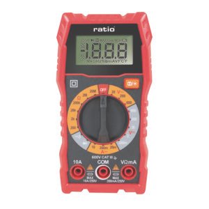Multímetro Digital Ratio Ht-108l Cc/ca 200-600 V.resistencia 200/2k/20k/200k/2m/20mω, 1,2 5)dimensiones 7,1 X 3,7 X