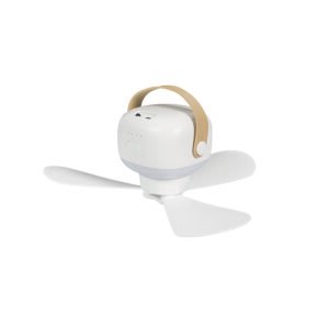 Miniventilador de Techo Portátil Habitex V20 7 W.ø 26 Cm.tiempo de Carga 6 H.tiempo de Uso 4-8 H.batería 3,7 V 2000