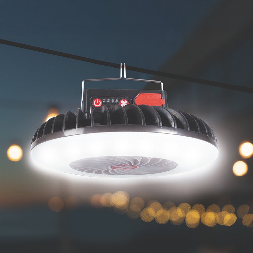 Miniventilador de Techo Portátil con Carga Solar Habitex V30 5 W.ø 17XH. 6 Cm.tiempo de Carga Solar 8 H. USB C 3 H. - Imagen 2