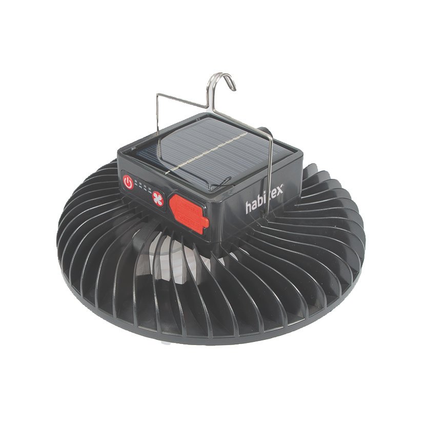 Miniventilador de Techo Portátil con Carga Solar Habitex V30 5 W.ø 17XH. 6 Cm.tiempo de Carga Solar 8 H. USB C 3 H. - Imagen 3