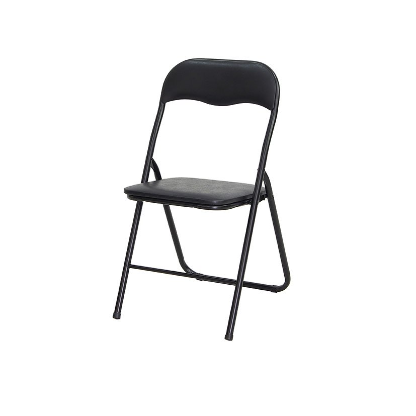 SILLA Metálica PLEG OPAL NEGRA 6 Unidad 48X44X80 Cm Negro auxiliar - Imagen 3