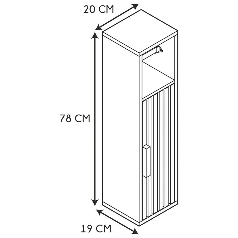Mobiliario KLAUS Mueble PAPEL WC 20X19X78 Cm auxiliar - Imagen 8