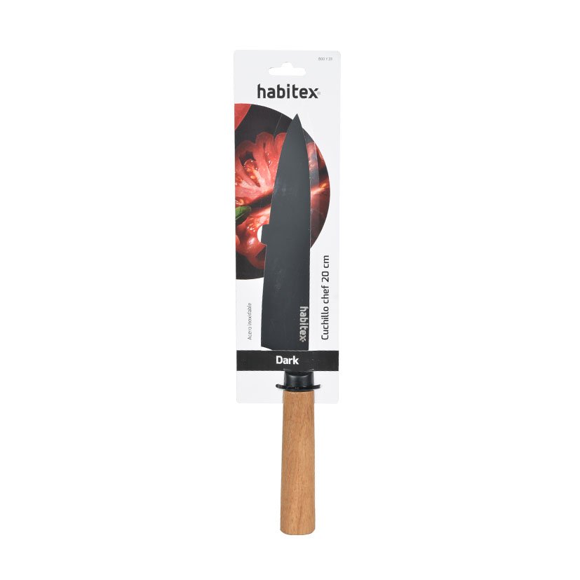 Cuchillo CHEF DARK 20 CM Habitex 5 Mm cocina - Imagen 2