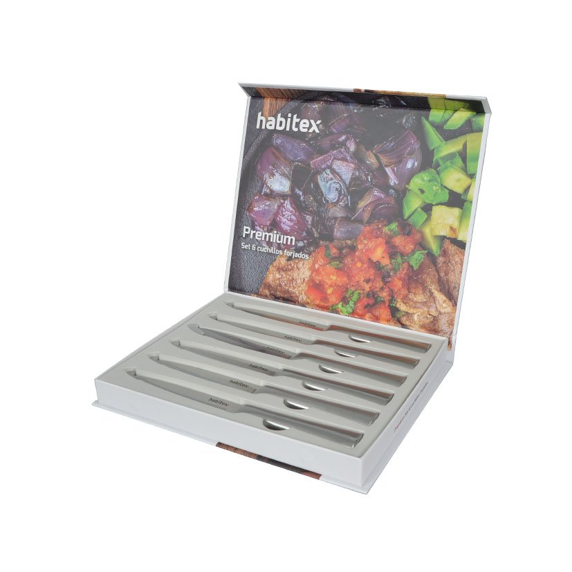 Cuchillo MANGO INOX 6 Unidades Habitex 00 Mm cubertería mesa - Imagen 4