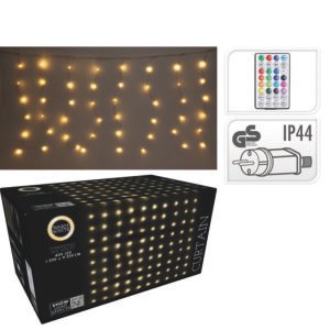Cortina 400 LED 2 X 2 M Luz Cálida