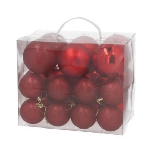 Caja 30 Bolas Loryng 6-8 Cm. Rojo
