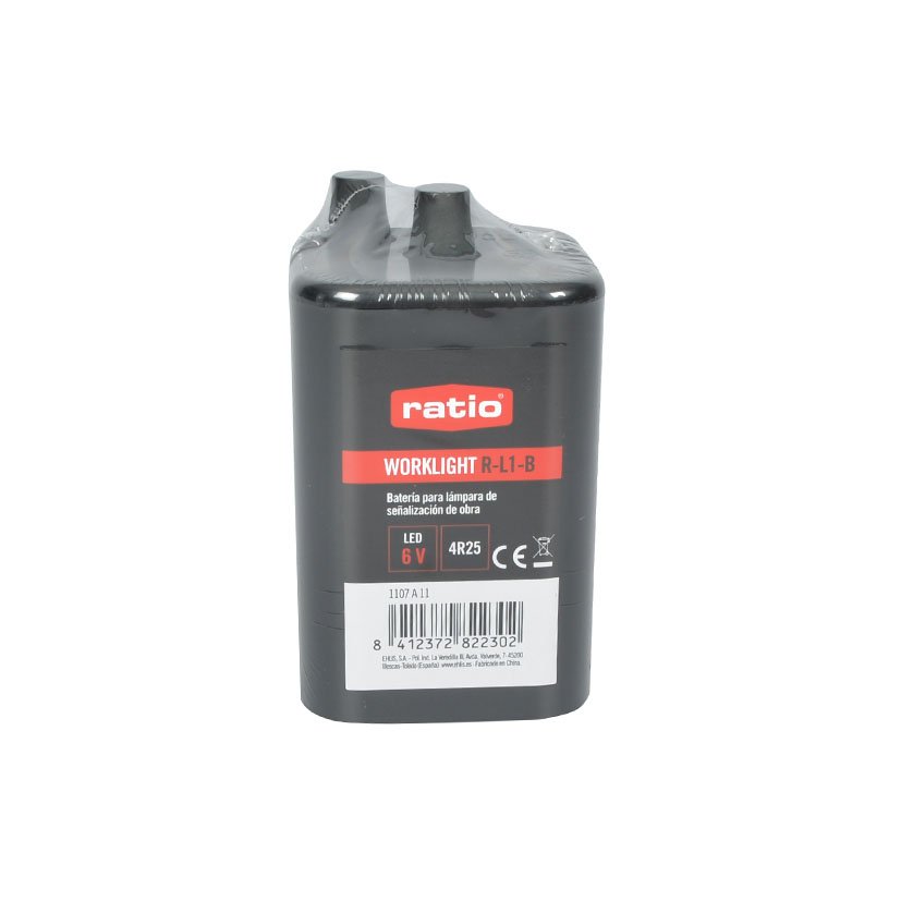 Batería 6 V PARA Lampara RATIO R-L1-B 6 V cono señalización - Imagen 2