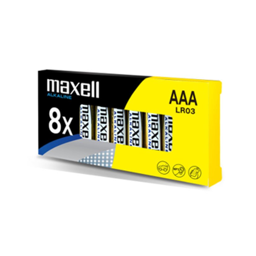 CAJ EXP 36 PQTES 8 UNID AAA Maxell 5 V pila alcalina - Imagen 3