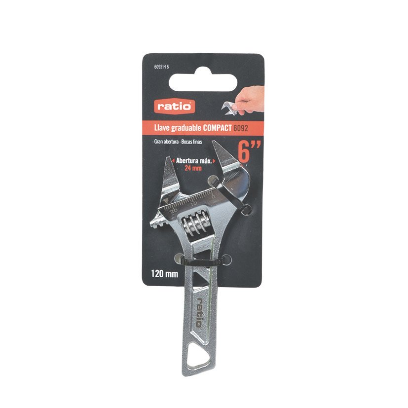 LLAVE GRAD G ABERT REB Compact 6" RATIO 120 Mm 24 Mm llav vaso - Imagen 3