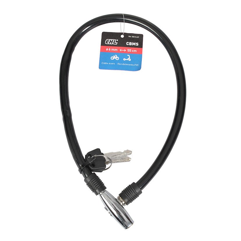 Cable Antirrobo Bici. Combinac. 55 Cm EHL 6 Mm - Imagen 2