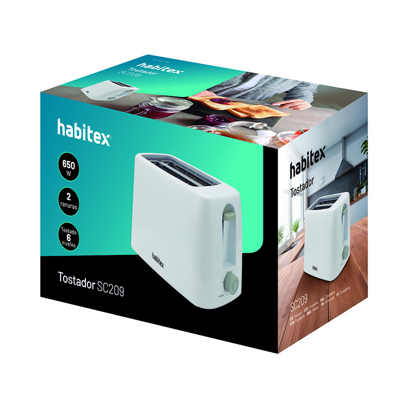 Tostador 2 RAN Cortas Habitex 650 W sandwichera tostadora - Imagen 2
