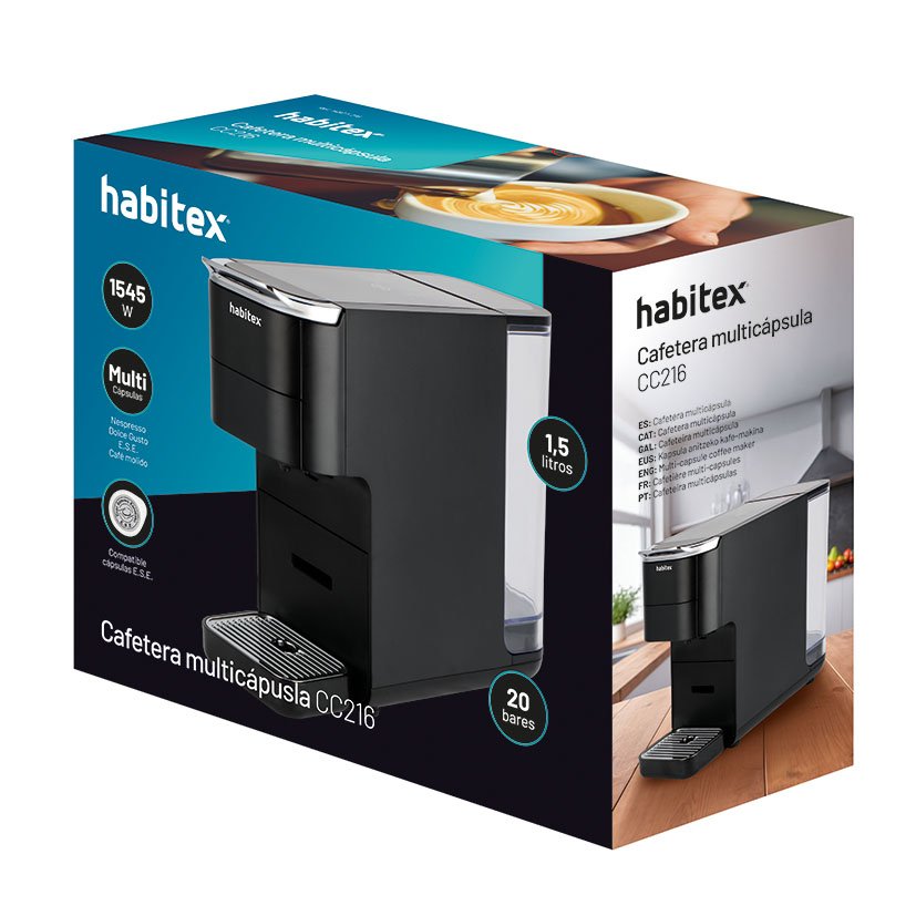 Cafetera Multicapsula 4 EN 1 Habitex 545 W - Imagen 2
