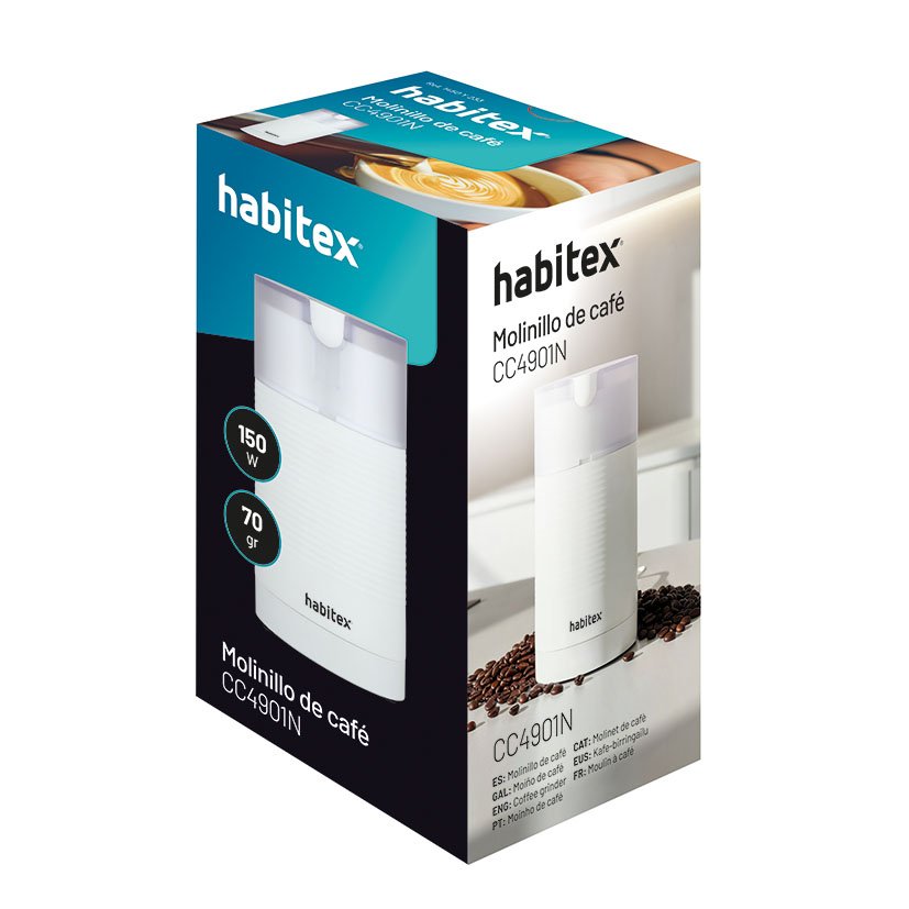 Molinillo de Café Habitex Cc4901n Potencia 150 W.capacidad 70 G Habitex 2018 - Imagen 2