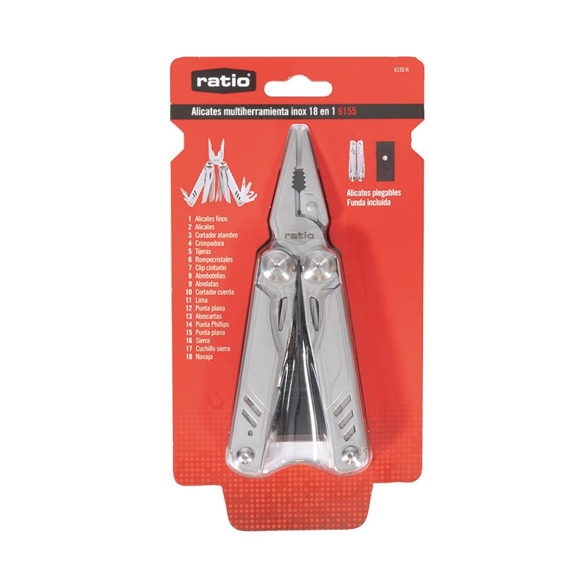 Alicate Multiherramientas 18 EN 1 RATIO 160 Mm Inox alicat tenaza - Imagen 4