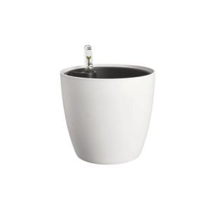 Maceta Redonda Bruselas 25 Cm Blanca 23 Cm Elho
