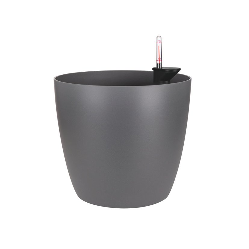 Maceta Redonda Bruselas 25 Cm Antracita 23 Cm Elho