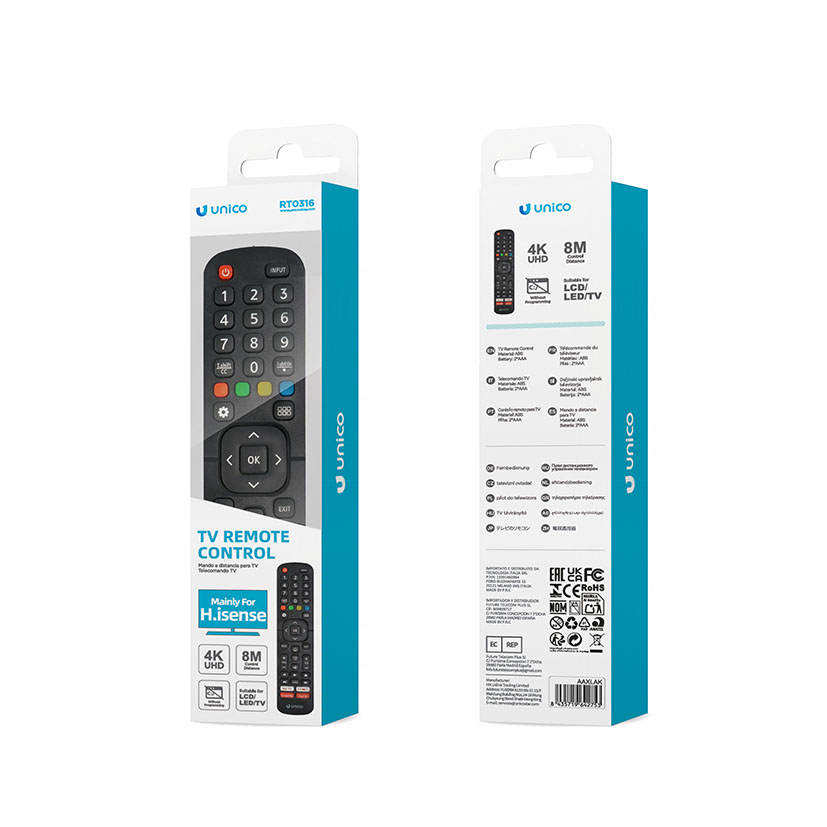 MANDO Distancia TV Hisense UNICO multimedia - Imagen 2