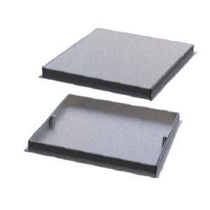 Tapa Arqueta Galvanizada Estanca con Sellado y Reversible Fun&go Clase A15 30 X 30 X 35 Cm