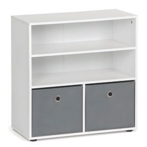 Estanteria 3 NIV.2 Cajones Blanco/gris 30 X 60 Cm 60 Cm