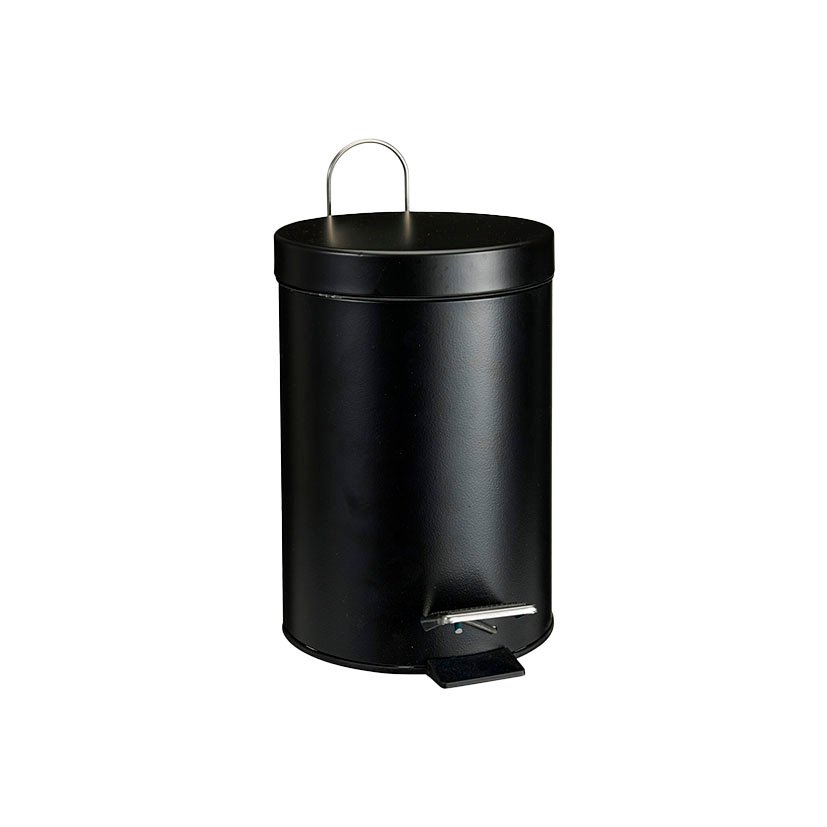 Cubo Pedal Serie Black Ø 165XH. 245 Mm Negro