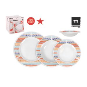 Vajilla Porcelana 18 Pzas. Palma 18 Piezas