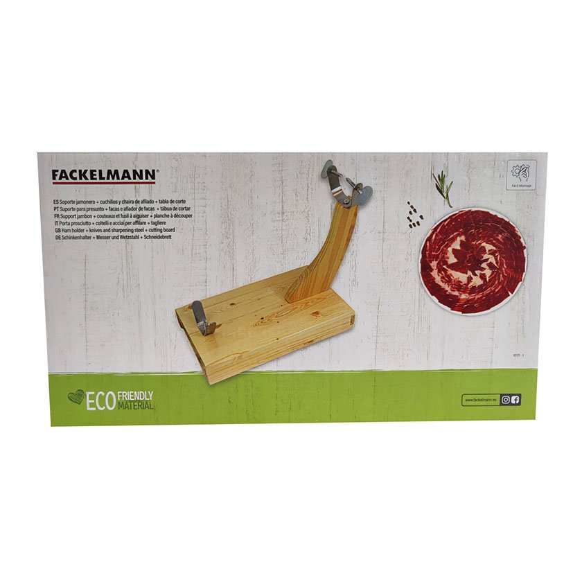 Jamonero CON CAJON ECO FM Fackelmann quesera - Imagen 2