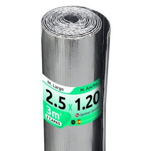 Aislamiento Térmico Reflexivo Radiador Optimer System 1,20 X 2,5 M. Cobertura 3 M2