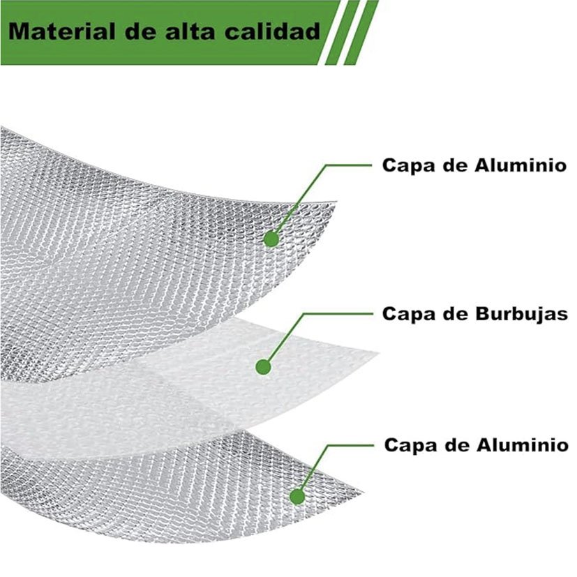 Aislamiento Térmico Reflexivo Radiador Optimer System 1,20 X 2,5 M. Cobertura 3 M2 - Imagen 2