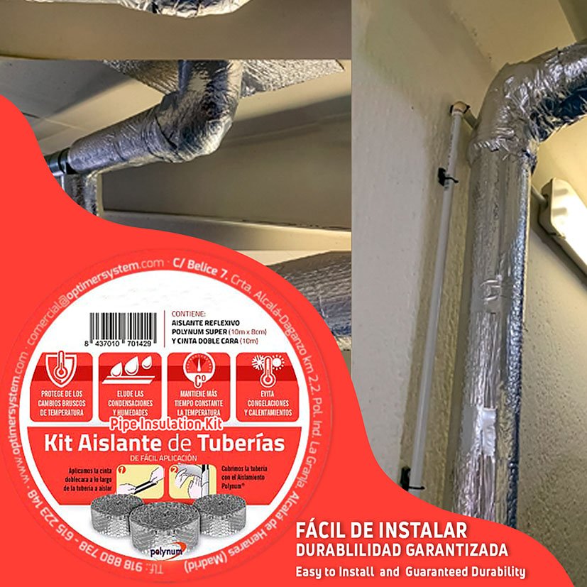 Kit Aislante Tuberías Optimer System 10 M X 8 Cm - Imagen 3