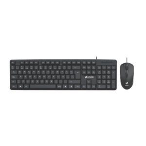 Ratón y Teclado con Cable Unico Teclado 43,82 X 12,81 X 22 Cm.ratón 11,8 X 5,8 X 3.8 Cm Negro