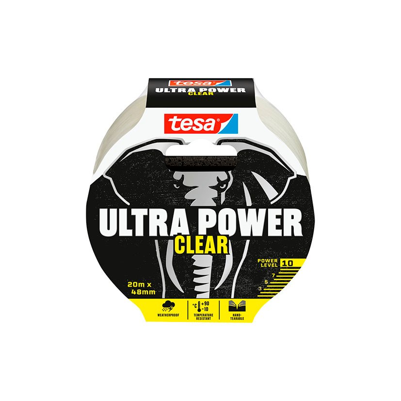 Cinta de Reparación Tesa Ultra Power Clear Transparente. 20 M X 48 Mm
