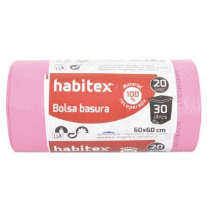 Bolsas Basura Pink 60 X 60 Cm.20uds.35l 20 Unid Habitex 2018