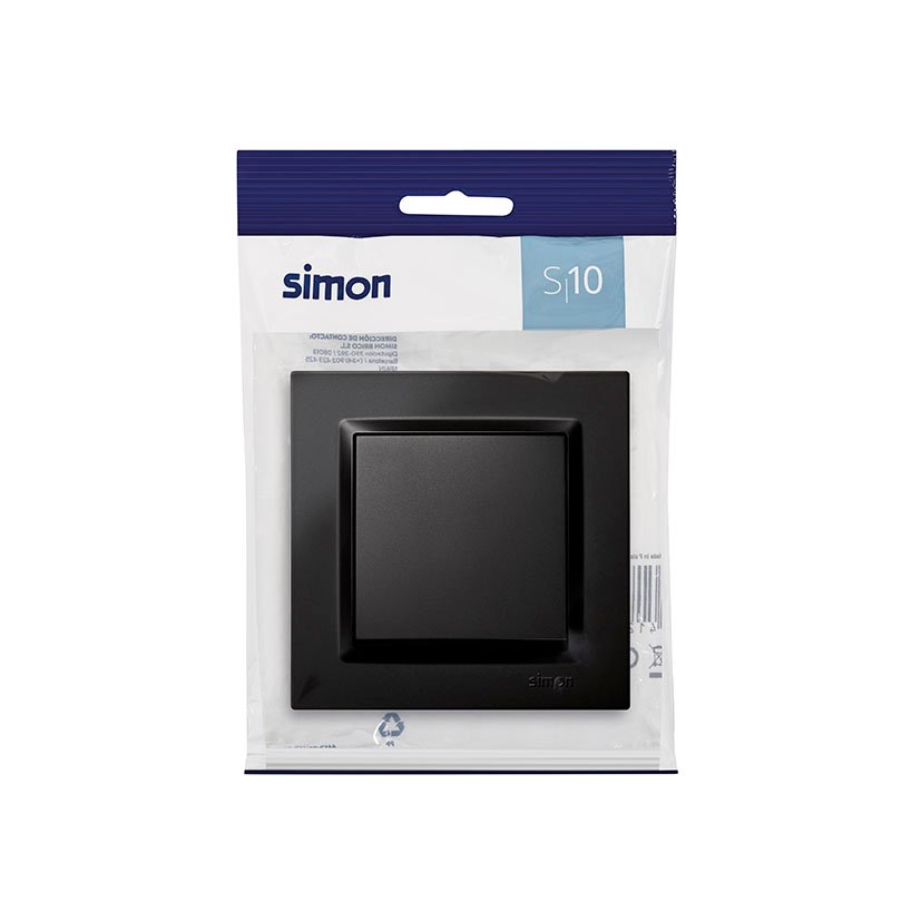 Conmutador Negro Simon 10 - Imagen 3
