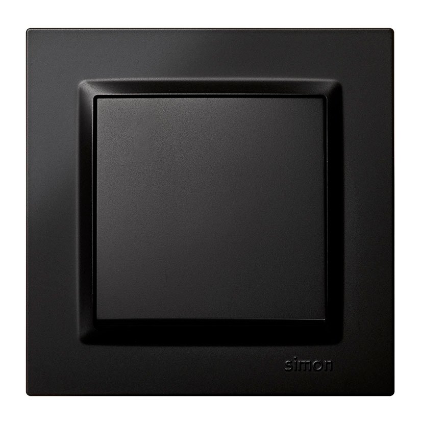 Conmutador Cruce Negr Simon 10 Negro