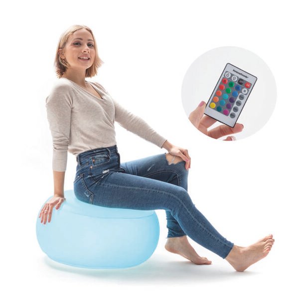 Asiento Hinchable LED Multicolor 30 Cm Innovagoods