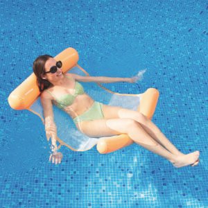 Hamaca de Agua Flotante Piscina 134 X 81 X 1 Cm