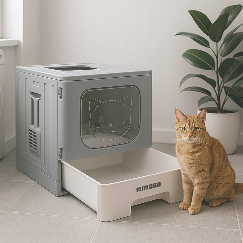 Arenero para Gatos Plegable Abierto 49 X 39xh.38 Cm. Cerrado 49 X 39xh.10 Cm Jocca - Imagen 2