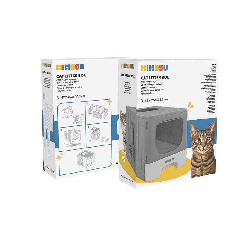 Arenero para Gatos Plegable Abierto 49 X 39xh.38 Cm. Cerrado 49 X 39xh.10 Cm Jocca - Imagen 4