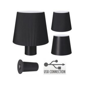 Lampara P/botella Negro,105×105×88 Mm Blanco