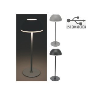 Lámpara de Mesa Acero Ø 10 X 30.CM