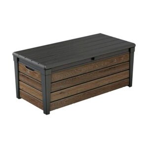 Arcón Exterior Keter Deco Walnut 145 X 69,7xh.60.3 Cm. Capacidad 454 Litros Marrón