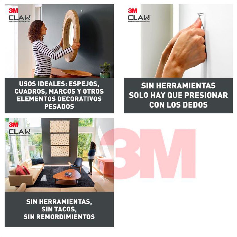 Gancho Paredes Yeso 7 Kg. 2UN 3M - Imagen 2
