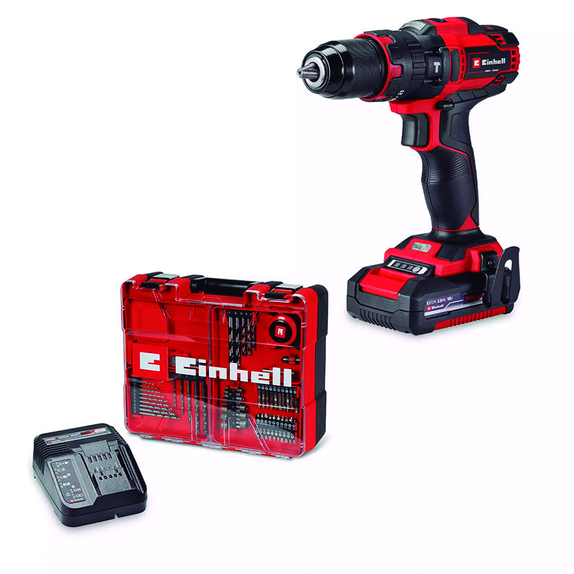 Taladro Percutor Batería Power X-change Einhell Te-cd 18 Potencia 18 V.rpm 0-350 0-1250.ipm 0-5250 0-18750.taladrad