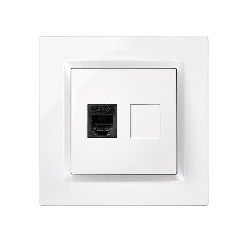 Toma Teléfono Blanco Simon 10
